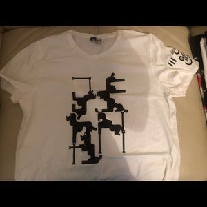 White and Black APC T-shirt